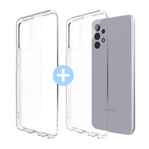 모란카노 1+1 갤럭시 점프 5G 슬라임 투명 휴대폰 케이스