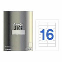 (주)오피스넥스 반투명라벨16칸 LC-3107(10매 레이저 99.1x33.9mm) (7708976), 본상품