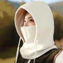 [남여공용] [캐주얼 넥워머] 니트 후드 넥워머 후드워머 바라클라바