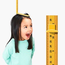 [키재는종이] 모두달라 실용적인 온가족 어린이 키재기자 키측정기, 180cm, 노랑