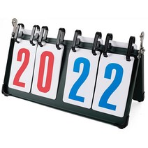 HSZJsto 휴대용 플립 스코어보드 - 야구 축구 축구 점수판 점수 키퍼용 점수 보드 농구 축구 테니스 배드민턴 등 경쟁 스포츠용, Metal