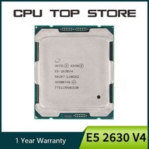 인텔 제온 E5 2650 V4 CPU 프로세서 12 코어 2.20GHZ 30MB L3 캐시 105W SR2N3, 한개옵션0