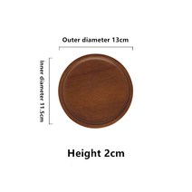 보이차 나무 쟁반 티 차반 다도도구 대나무차판 일본식 단단한 나무 트레이 도매 높은 가, 01 5 inch