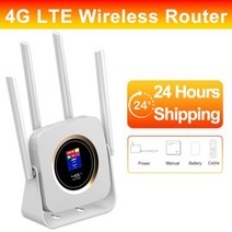 lte 라우터 와이파이 무선 공유기 2023 새로운 4G Wifi LTE CPE 903B Sim 카드 휴대용 모바일 핫스팟 이더넷 4 고 이득 안테나 강력한 신호, 903-B White
