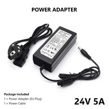 DC 24V 5a 전원 공급 장치 어댑터 US/EU/UK/AU 플매트 카펫 러그 AC 100-240V To 변환기 충전기 ADSL 모뎀 허브 Led 스트링 스트립, [04] 24V 5A AU Plug, 04 24V 5A AU Plug