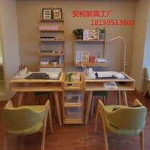 네일 아트 책걸상세트 1인 2인 심플 사이드테이블 인플루언스, T06-180x40x78