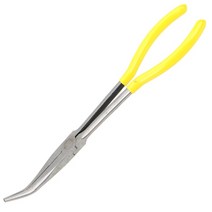 스냅링 플라이어DIYWORK-엑스트라 롱 노즈 플라이어 스트레이트 벤트 팁 정비 장비 다기능 수공구, 03 45 degree Pliers