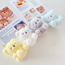 세아 귀여운 고양이 인형 키링 가방 열쇠고리 장식, 옐로우, 1개