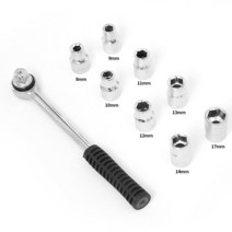 씨즌FARM 9pc 소켓렌치 복스알 세트 8-17mm 22.5cm 깔깔이