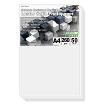 반광택 사틴 인화지 260g A4 50매 RC 포토용지-잉크미디어