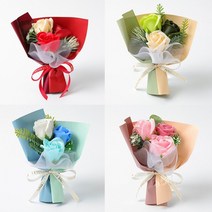 졸업식 꽃다발 비누꽃 로즈데이 비누 장미 미니 발렌타인데이 생일, PL529 레드