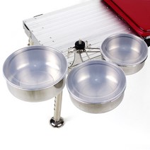 아피스 스테인레스 떡밥그릇+거치대3종세트(중층좌대낚시의자공용), 단품