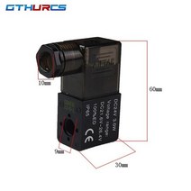 공압 공기 에어택 솔레노이드 코일 밸브 블랙 DC12V DC24V AC110V AC220V 4v210-08 2v025 용 1 개입, Coil_AC220V