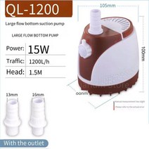 양수기 수중 물 펌프 수족관 물고기 연못 탱크 주둥이 마린 온도 조절 청소 15 W/25 W/60 W 1200-4200L/H, 01 15W_03 AU Plug
