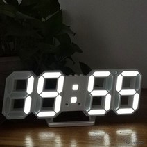 무소음칼라 LED 벽걸이시계 벽시계 알람 온도계 탁상, 무소음칼라 LED 벽걸이시계-블루