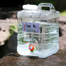 카라반 PE물탱크 고로쇠물통 20리터생수 50리터 농막, 7.5L 화이트 사각배럴 +스페어커버+수도꼭지