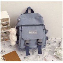 한국어 스타일 여성을위한 작은 미니 배낭 패션 학교 mochila 멀티 포켓 소녀 반지 버클 휴대용 곰 여성 배낭