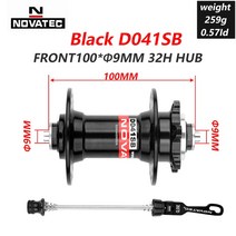 Novatec-Mtb 큐브 허브 D041SB D042SB 28/32/36 홀 8/9/10/11 단 산악 자전거 용 1 쌍/전면/후면 디스크 브레이크 베어링, 03 Black 32Hole Front