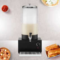 탄산음료 주스 우유 냉장 음료 디스펜서 물병, 01.7리터 단일 헤드 유리병