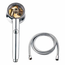 디오늘 풍차 파워 6단모드 수압상승 샤워헤드+호스세트, 실버