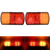 LED 테일 라이트 12V 24V 트랙터 후미등 정지 신호 트럭 후미등 2 개, 한개옵션0