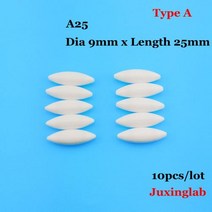 광택기 과학 실험 교구 실험실 PTFE 자기 교반 막대 A25 유형 A 직경 9mm x 길이 25mm 10 개갑