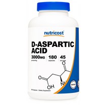 Nutricost D-아스파르트산 D-Aspartic Acid 3000 mg x 180 캡슐
