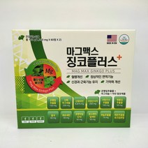 [USA] 마그맥스 징코플러스+ (1 350mg x 60정 x 2), 2개, 60개