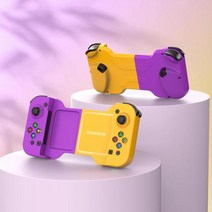 무선 BT 5.0 휴대 전화용 신축성 게임 컨트롤러 안드로이드 IOS 패드 조이스틱 PS4 스위치 PC 용 개폐식, 한개옵션1, 07 Yellow Purple