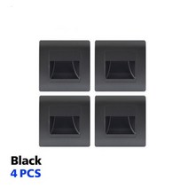 벽 램프 PIR 모션 센서 계단 빛 AC85265V 텝 복도 조명 실내 장식, 4pcs Black, CHINA, Sensor + WARM WHITE