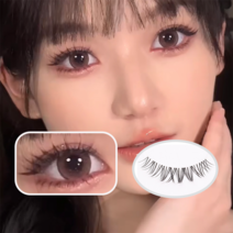 STAR UP 5쌍 연장속눈썹/A형 아이래쉬 007호/가벼운/자연스러운/11mm/투명라인/대용량속눈썹/, 007호, 1개