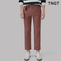 TNGT 오렌지 벨티드 포인트 면혼방 팬츠