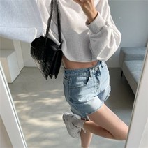 여자 구제 빈티지 숏팬츠 슬림핏 청바지
