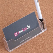 전시회 박람회 회사명함 테이블 거치대 케이스 투명아크릴 볼펜꽂이