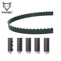 FOXBC 1425mm Bandsaw Blade 3 4 6 10 14 TPI 1425x6.35x0.35mm 카본 밴드 톱 블레이드 목공 공구 액세서리, 04 10 TPI
