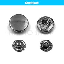 단추 펜치 펀치 펀처 프레스 똑딱이 50 sets 655633831 금속 스냅 패스너, 건블랙, 17mm(831)