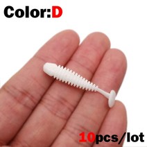 공냉식칠러 OUTKIT 미니 워블러 낚시 소프트 미끼 고무 웜 인공 배스 실리콘 물고기 3.5cm 4.5cm 로트당 10 개, 8.D - 4.5cm
