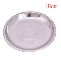 캠핑 직경 14-26cm 스테인레스 스틸 식기 디너 플레이트 식품 용기 추수감사절, [02] 16cm