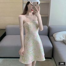 가바바 여성 원피스 플라워패턴 어깨끈포인트 미니원피스 G48920