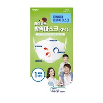 (주)아텍스 하이가드 황사마스크 KF94 대박이네 (국내산 소형 / 화이트) 어린이 유아 초등학생 유치원생 4중필터 안경 김서림 방지 귀편한 이어밴드, 1매, 1개