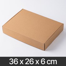 일체형 선물상자 크라프트 포장 박스 크래프트 무지 종이 G형 택배 답례품 기프트 낱장, 25MY_일체형 크라프트/025 (36x26x6)