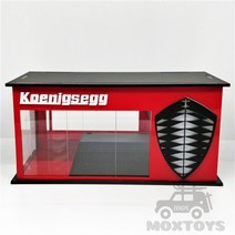 MC Hobby-아크릴 디오라마 Led 조명 모델 자동차 쇼룸 1:64 사이즈, 03 Koenigsegg
