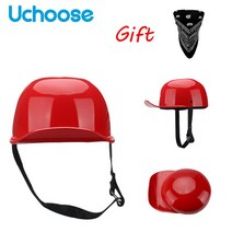 2021 야구 모자 헬멧 오토바이 빈티지 레트로 헬멧 여름 오픈 페이스 스쿠터 크루저 헬기 갱스 터 DS 남자 여자 아이, 3b, L