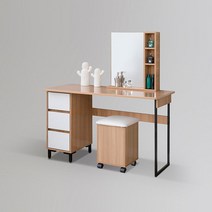 코기 스틸 수납 화장대 1200 거울 + 의자 포함 착불, 화이트