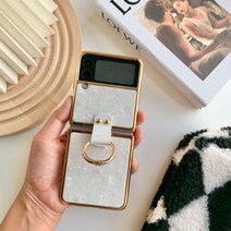 떨샵 자개핑거링 케이스 갤럭시 제트플립3 4 폰케이스