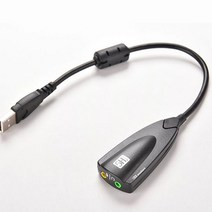 컴썸 노트북용 USB 사운드카드 젠더