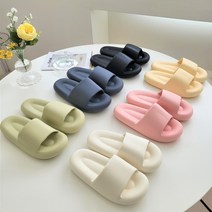 제이드슈 쿠션 마시멜로우 층간소음방지 푹신한 커플 가벼운 실내화 거실화 슬리퍼, 브라운, 1개