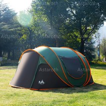텐트 휴대용 방수 캠핑 텐트 경량 야외 자동 배낭 텐트 하이킹 여행 쉼터 34 명 210D, 1. 3-4 people-A