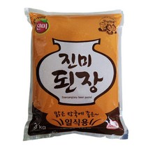 진미된장 3kg (봉지) 미소봉지된장 일식된장 고운된장, 1개