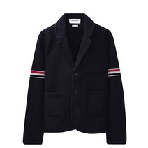 톰브라운 THOM BROWNE RWB 암밴딩 텍스처 자카드 울 자켓 MKJ073A Y9010 415 354616